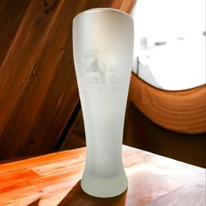 1 Vtg Treasure Island Resort & Casino Frosted Beer Tall Drink Glass Toucan Palm